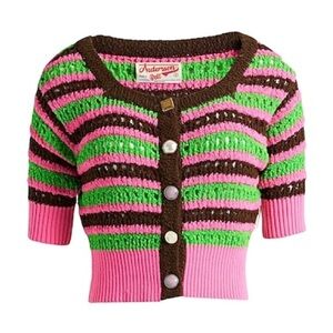 Andersson Bell Choi Jewel Buttons Stripe Cardigan